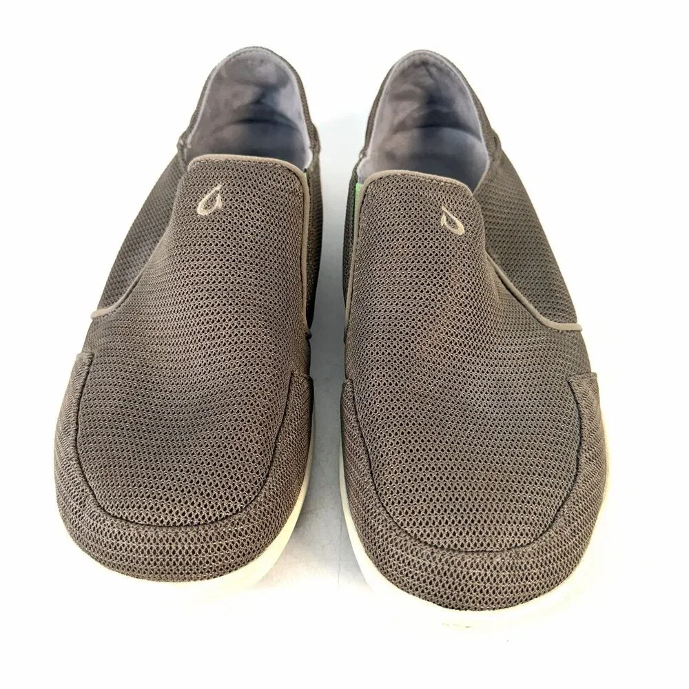Olukai Nohea Mesh 10188-13AP Mustang Lime Peel Shoes Slip On Men’s Size 10